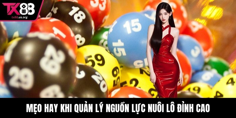 Mẹo hay khi quản lý nguồn lực nuôi lô đỉnh cao